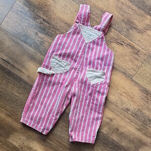 Vintage Valentine Overalls / 90s 100% Cotton Denim